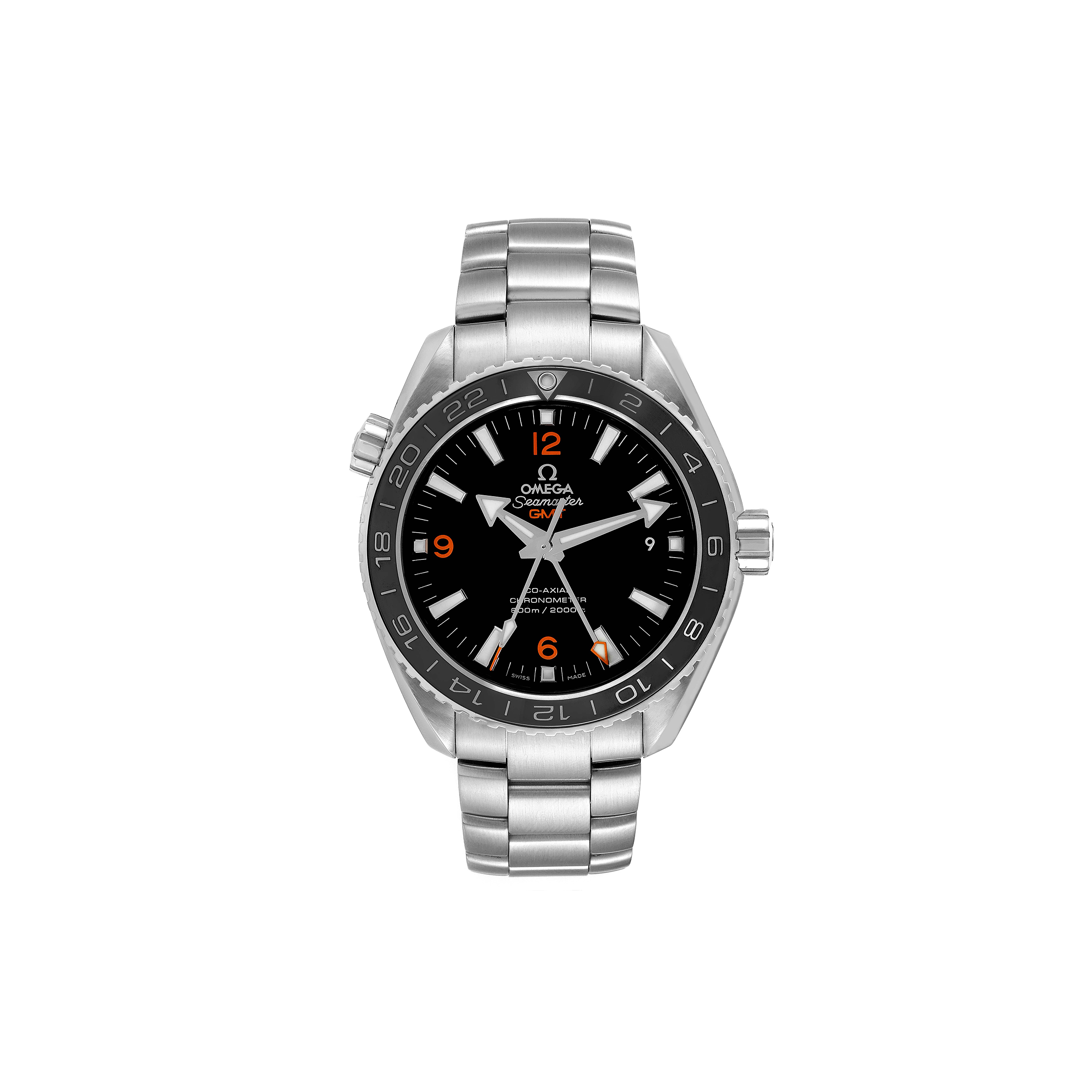 OMEGA SEAMASTER PLANET OCEAN GMT 600M WATCH 232.30.44.22.01.002